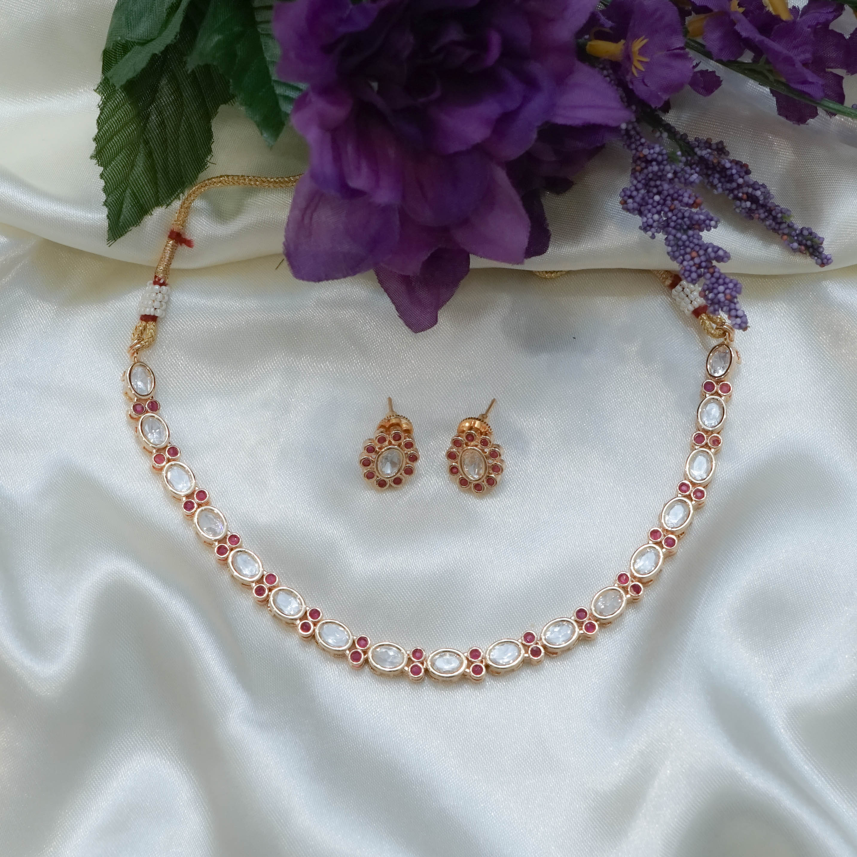 Whisper Kundan Charm Set