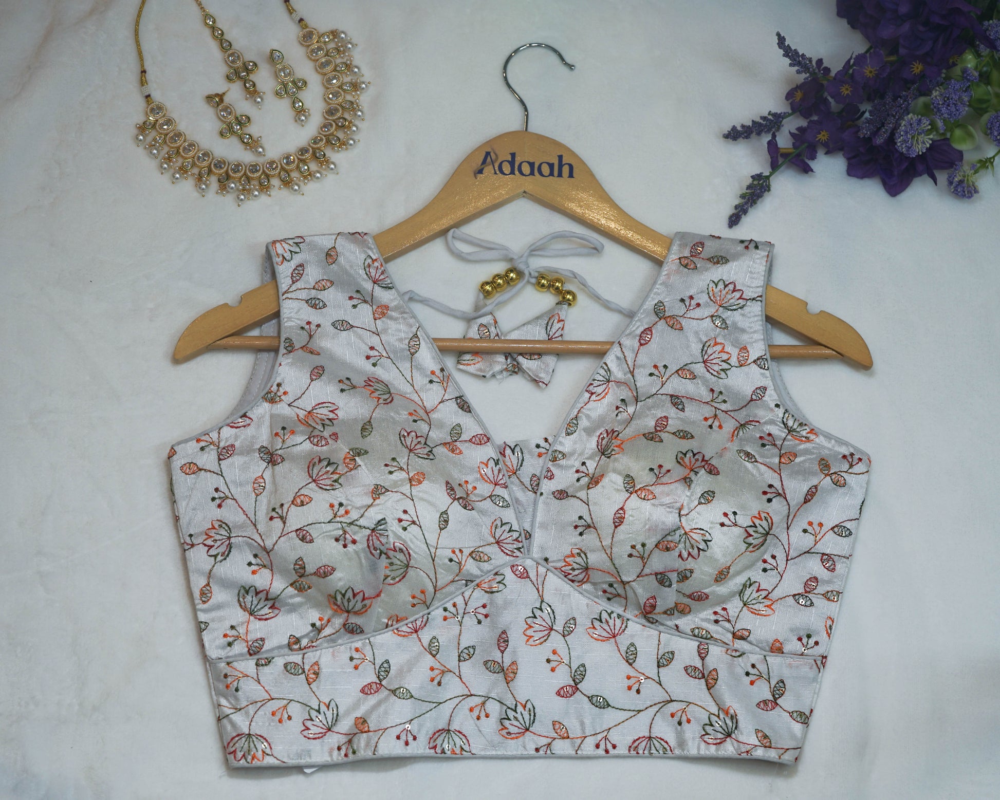 Floral Embroidered Blouse