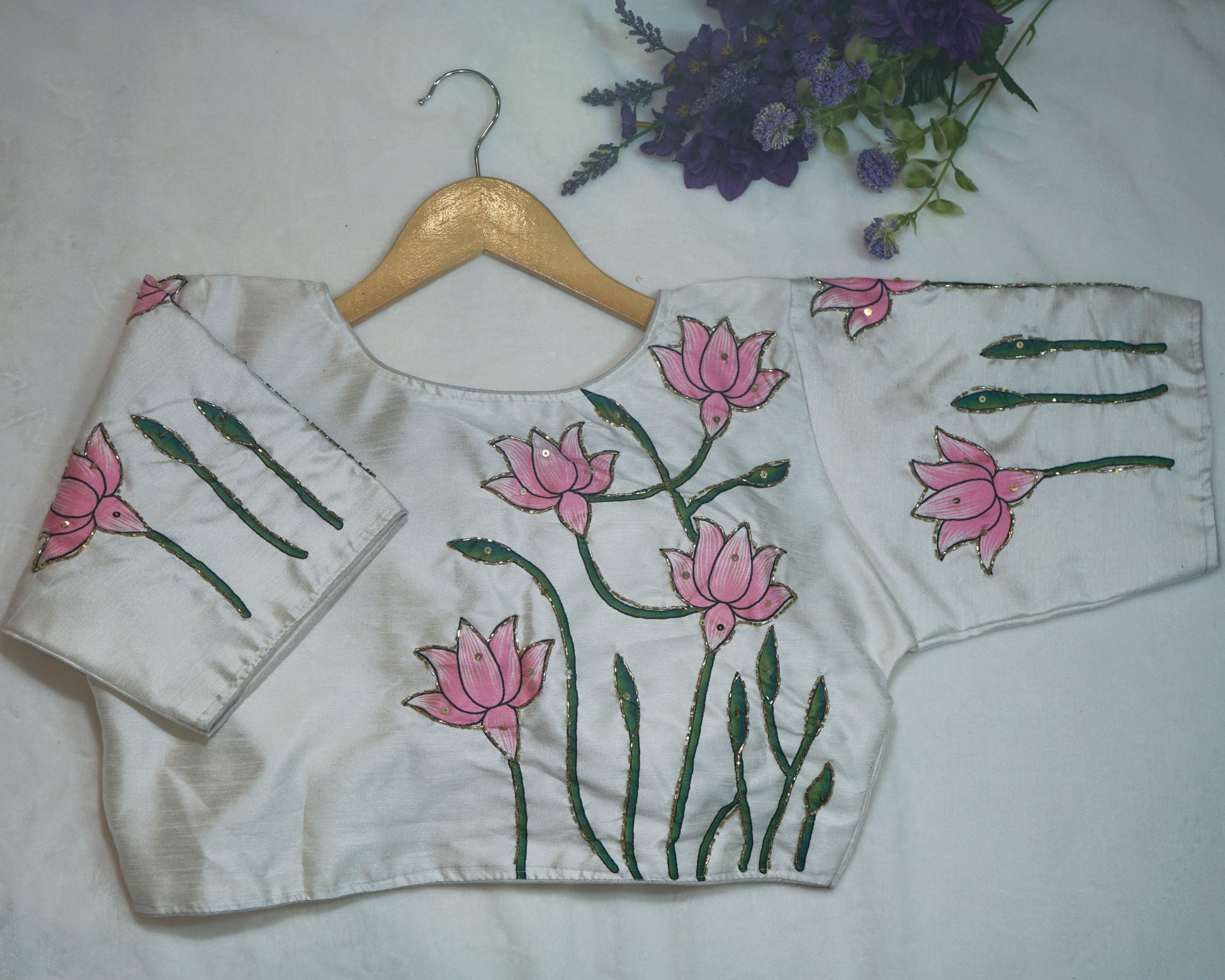Flower Power Unique Handwork Blouse