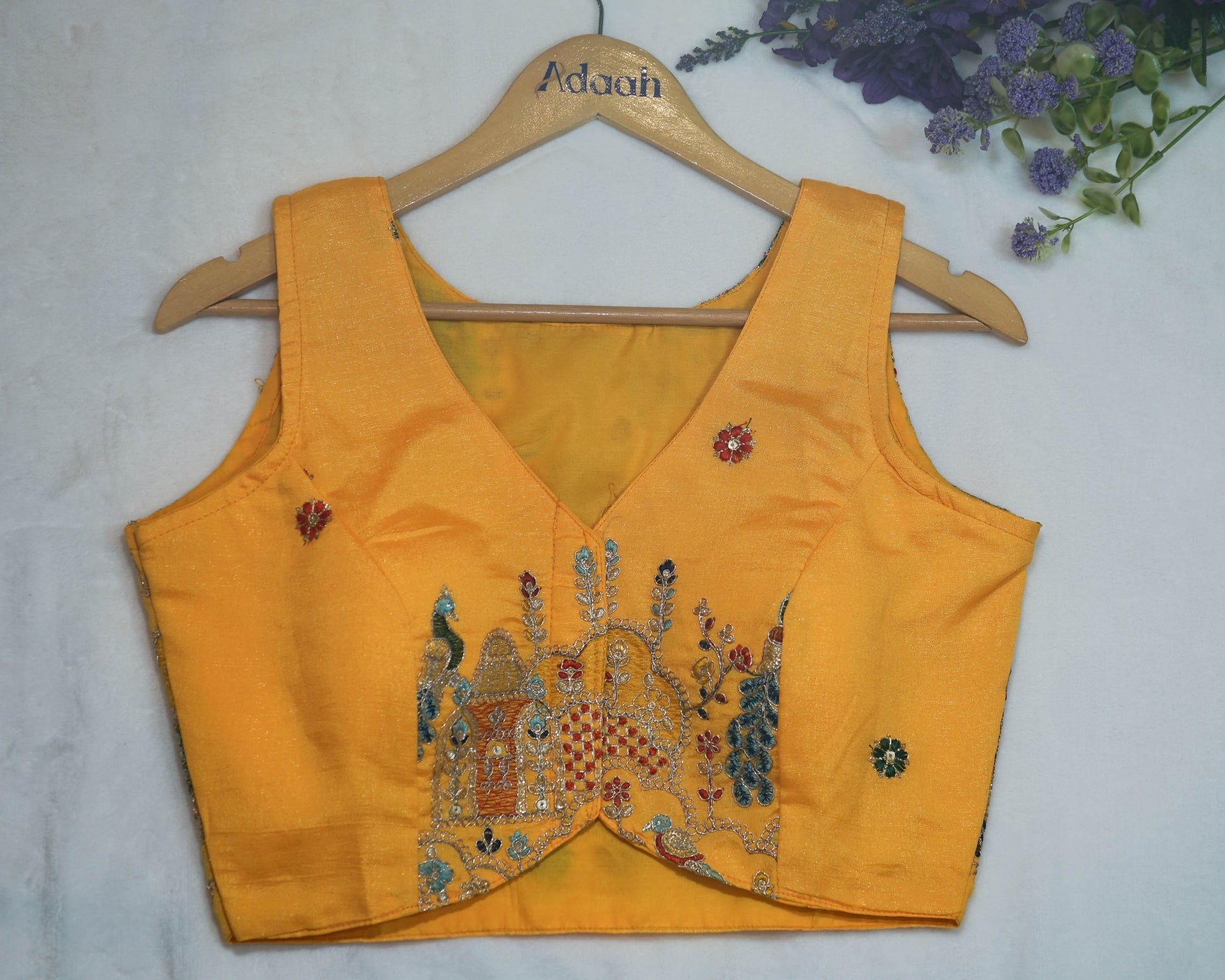 Heritage Motif Silk Blouse